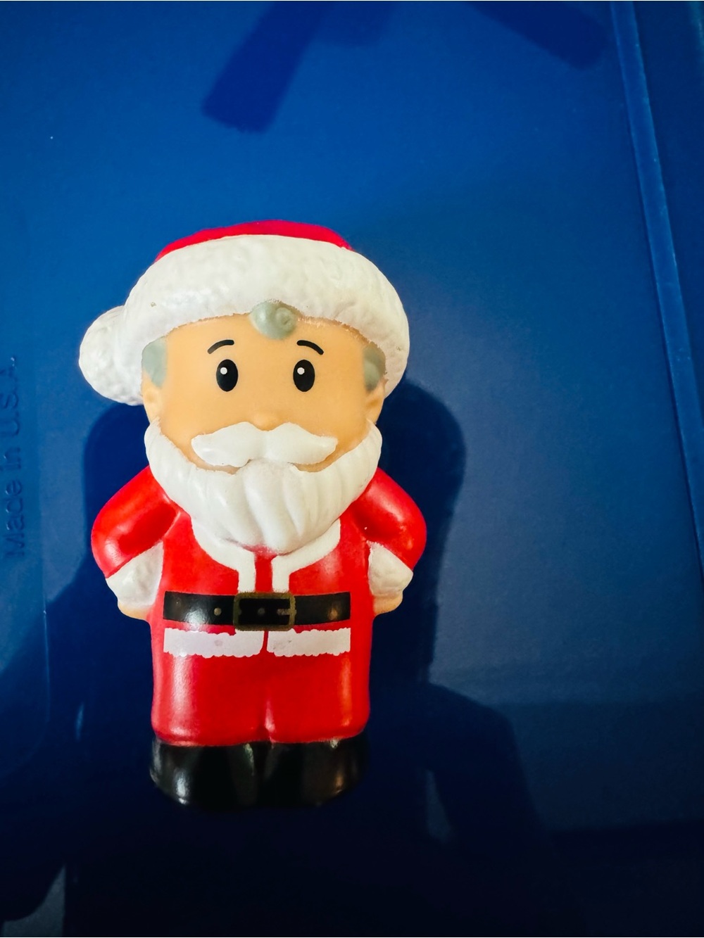 Kids Santa Figure Squeeze Toy - Red and White Holiday Playset